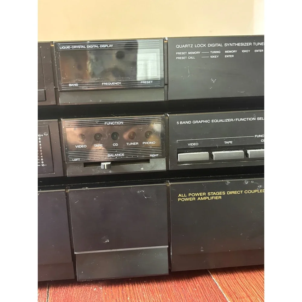 Sony STR-S355 FM Stereo AM Receiver Graphic Equalizer Parts Repair Vintage Black